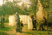 Jules Breton The Communicants oil on canvas